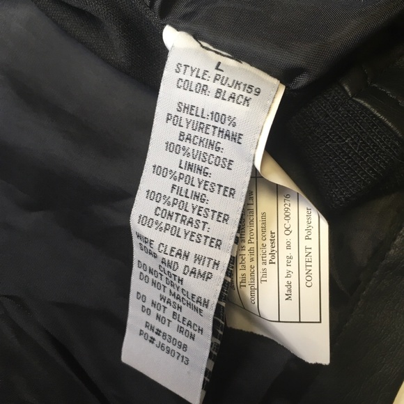 Ci Sono by Cavalini Black Vegan Leather Jacket L - Picture 7 of 8